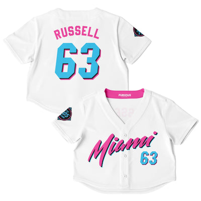 Russell - Miami Vice Home Crop Top - Furious Motorsport
