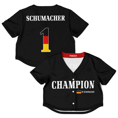 Schumacher - Deutscher Meister Crop Top Jersey (Clearance) - Furious Motorsport