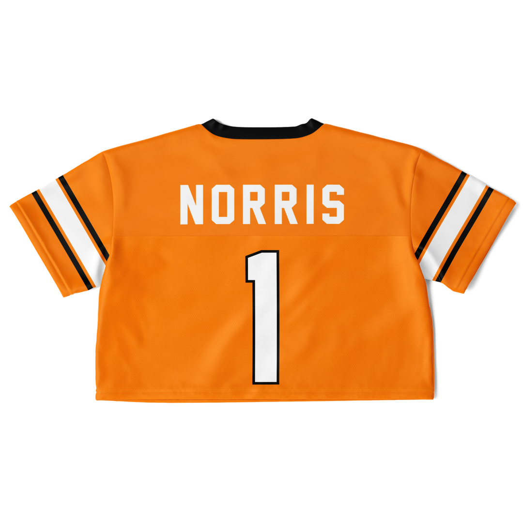 Norris - Papaya Alternate Crop Top Football Jersey