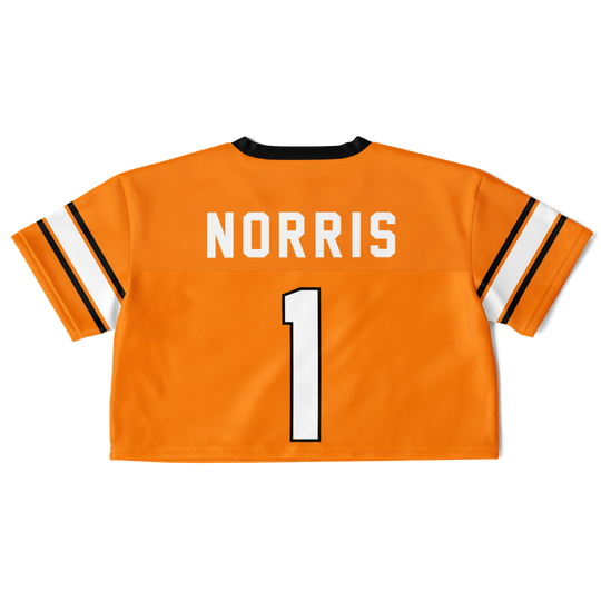 Norris - Papaya Alternate Crop Top Football Jersey