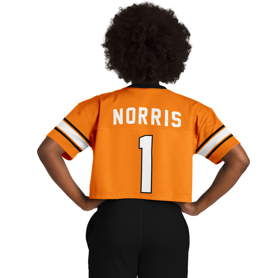 Norris - Papaya Alternate Crop Top Football Jersey