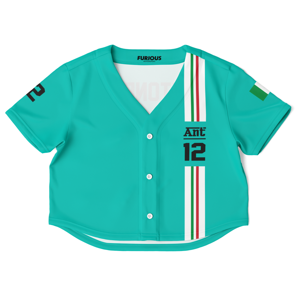 Antonelli - Teal Home Jersey Crop Top