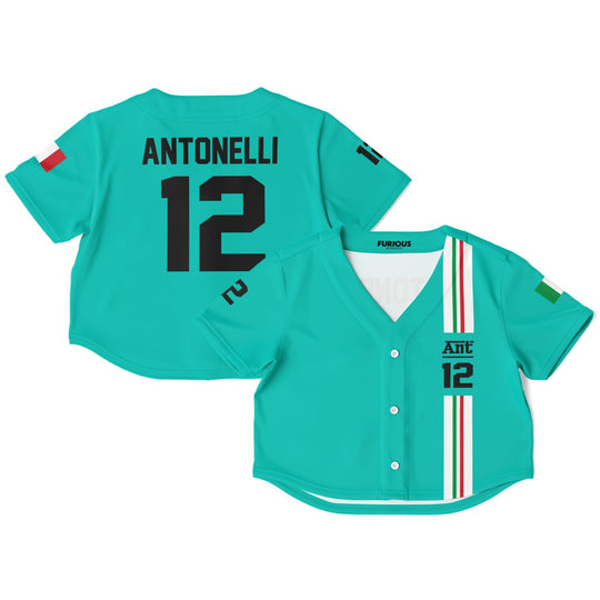 Antonelli - Teal Home Jersey Crop Top