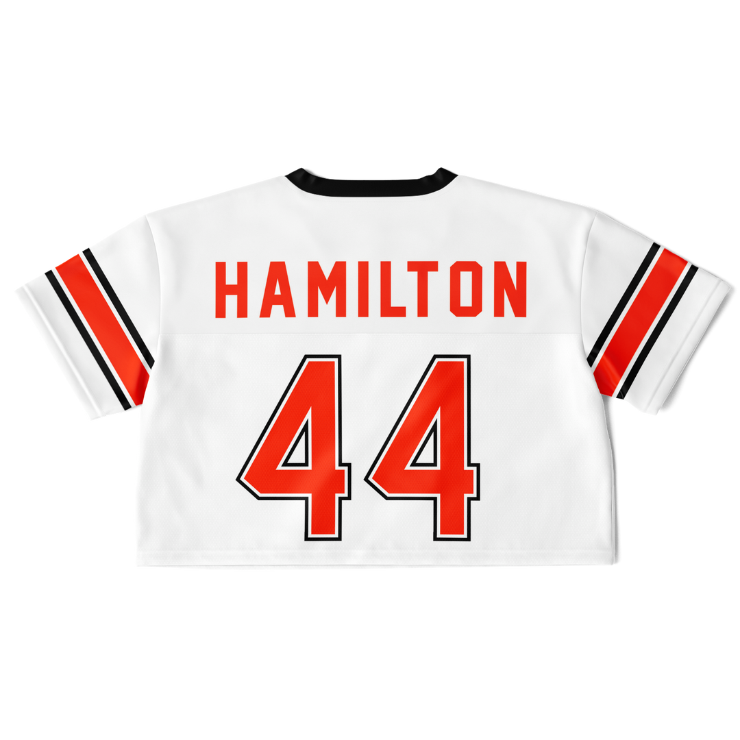Hamilton - White Alternate Football Crop Top Jersey