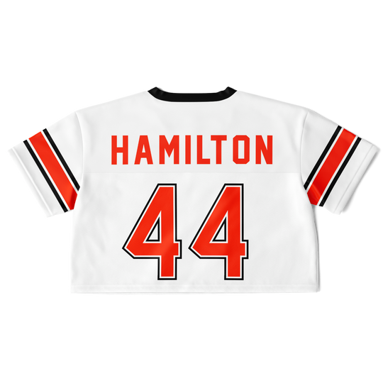 Hamilton - White Alternate Football Crop Top Jersey