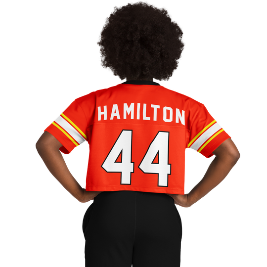 Hamilton - Red Alternate Crop Top Football Jersey