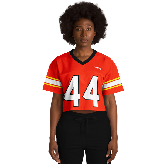Hamilton - Red Alternate Crop Top Football Jersey