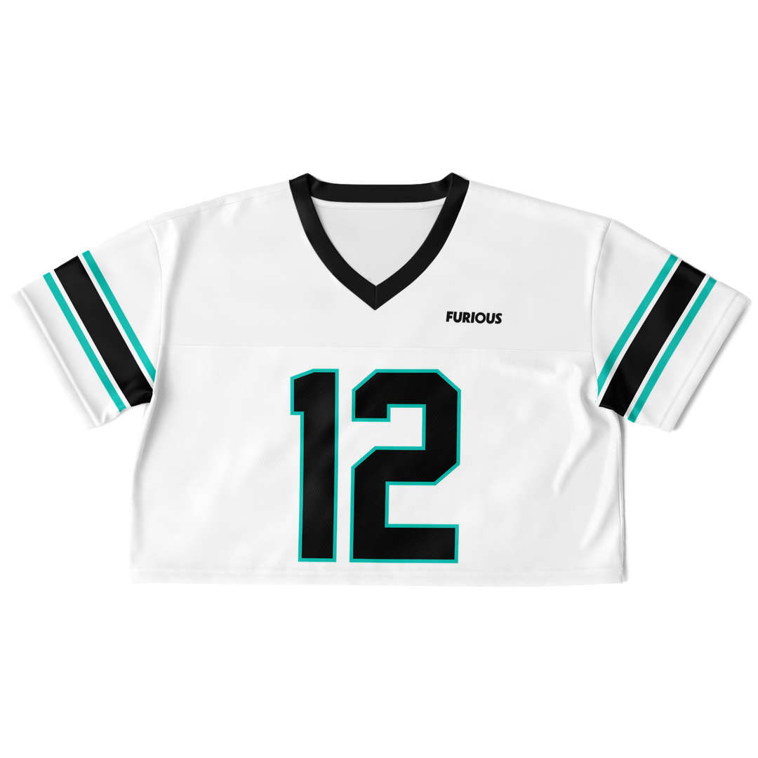Antonelli - White Alternate Crop Top Football Jersey