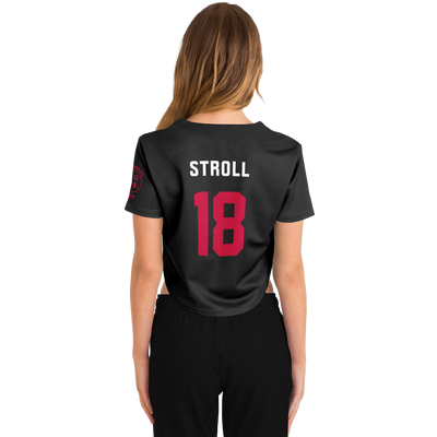 Stroll - Carbon Black Suzuka "Great Wave" Crop Top