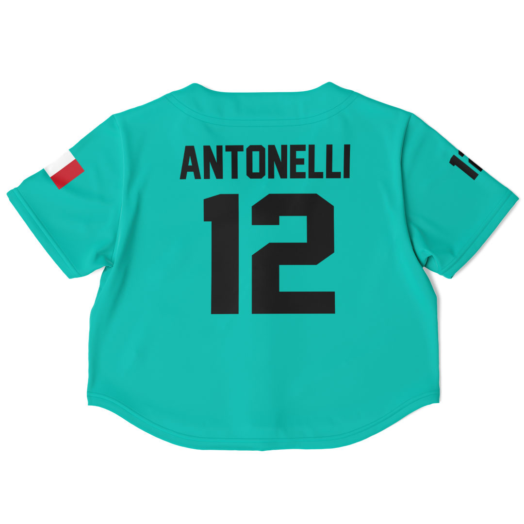 Antonelli - Teal Home Jersey Crop Top