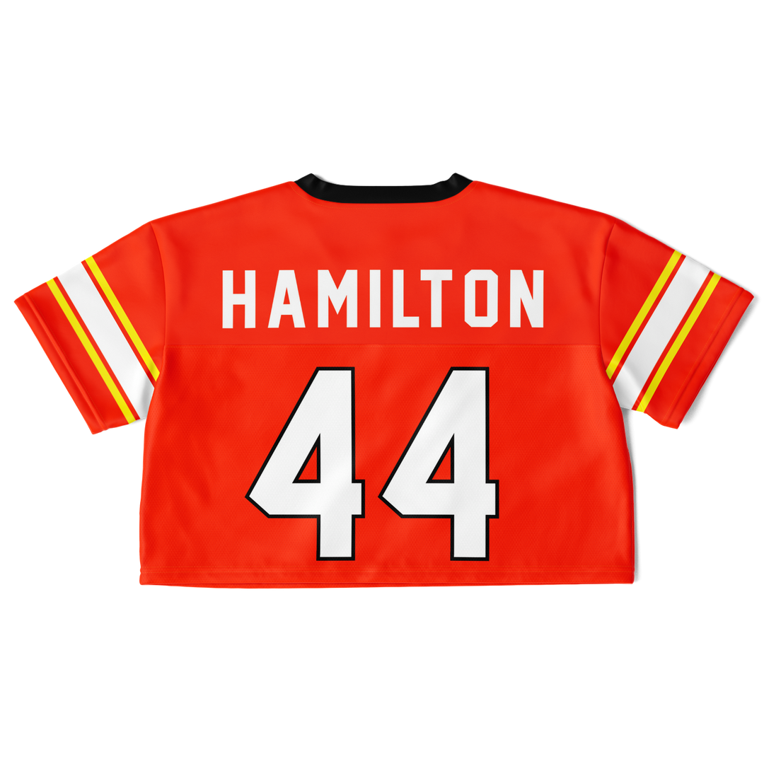 Hamilton - Red Alternate Crop Top Football Jersey