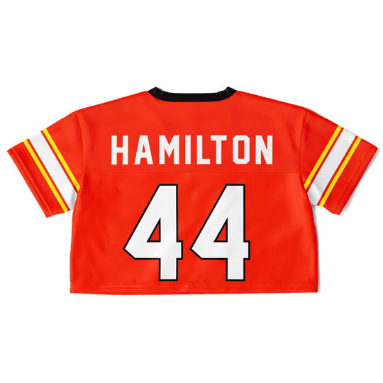 Hamilton - Red Alternate Crop Top Football Jersey