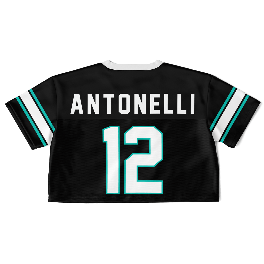Antonelli - Black Alternate Crop Top Football Jersey - Furious Motorsport