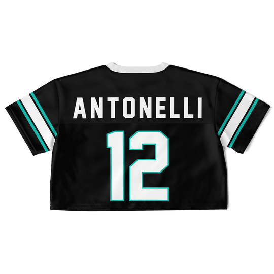 Antonelli - Black Alternate Crop Top Football Jersey - Furious Motorsport