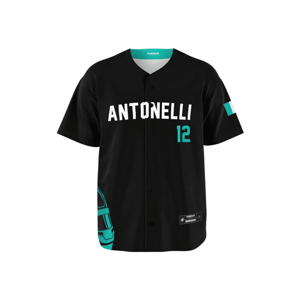 Antonelli - Carbon Black Teal Helmet Jersey - Furious Motorsport