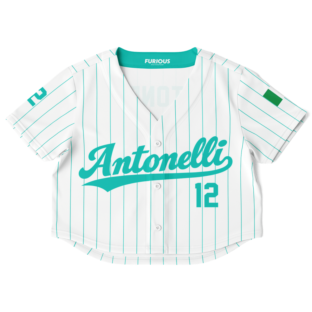 Antonelli - Gelato Pinstripe Jersey Crop Top - Furious Motorsport
