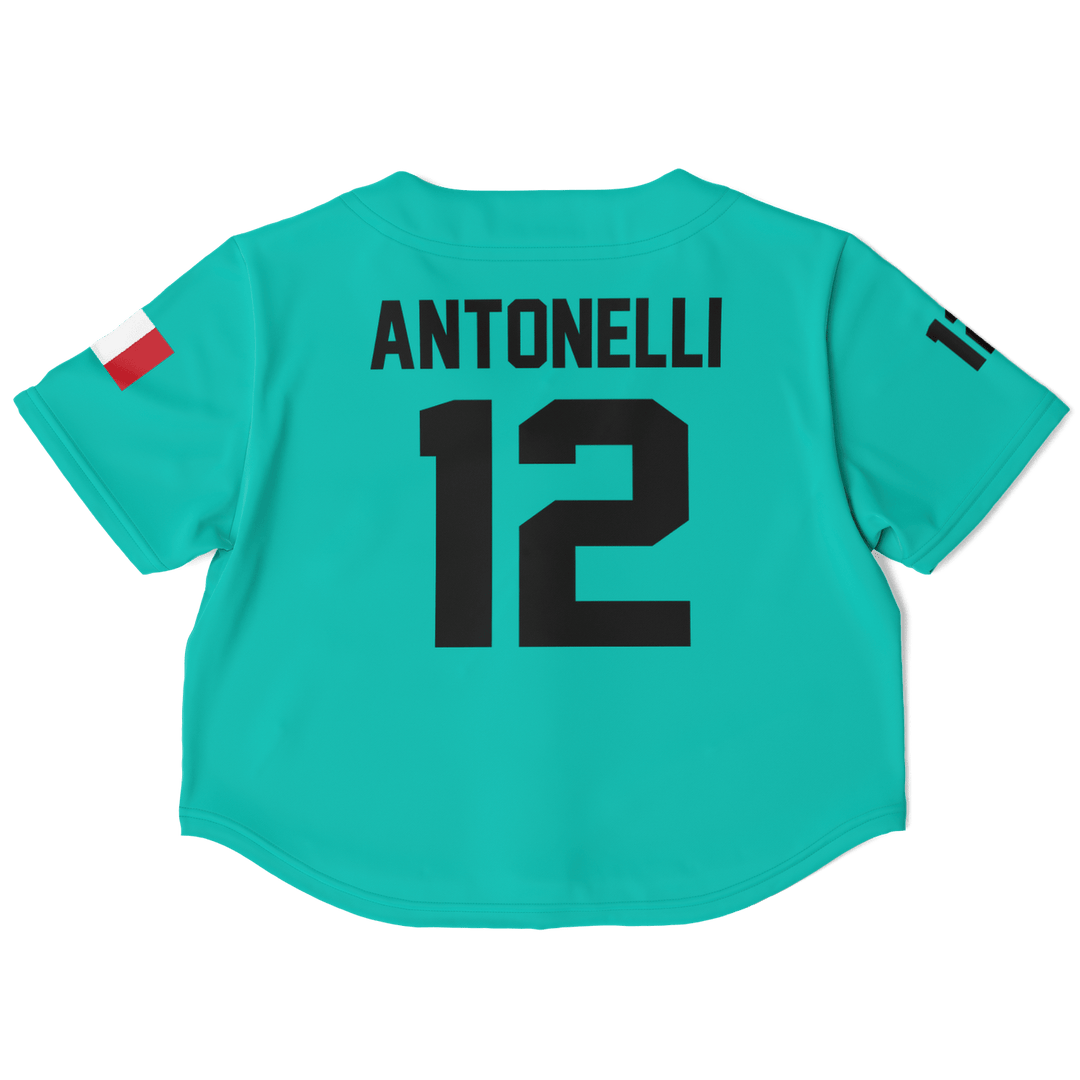Antonelli - Teal Home Jersey Crop Top - Furious Motorsport