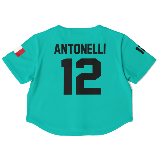 Antonelli - Teal Home Jersey Crop Top - Furious Motorsport