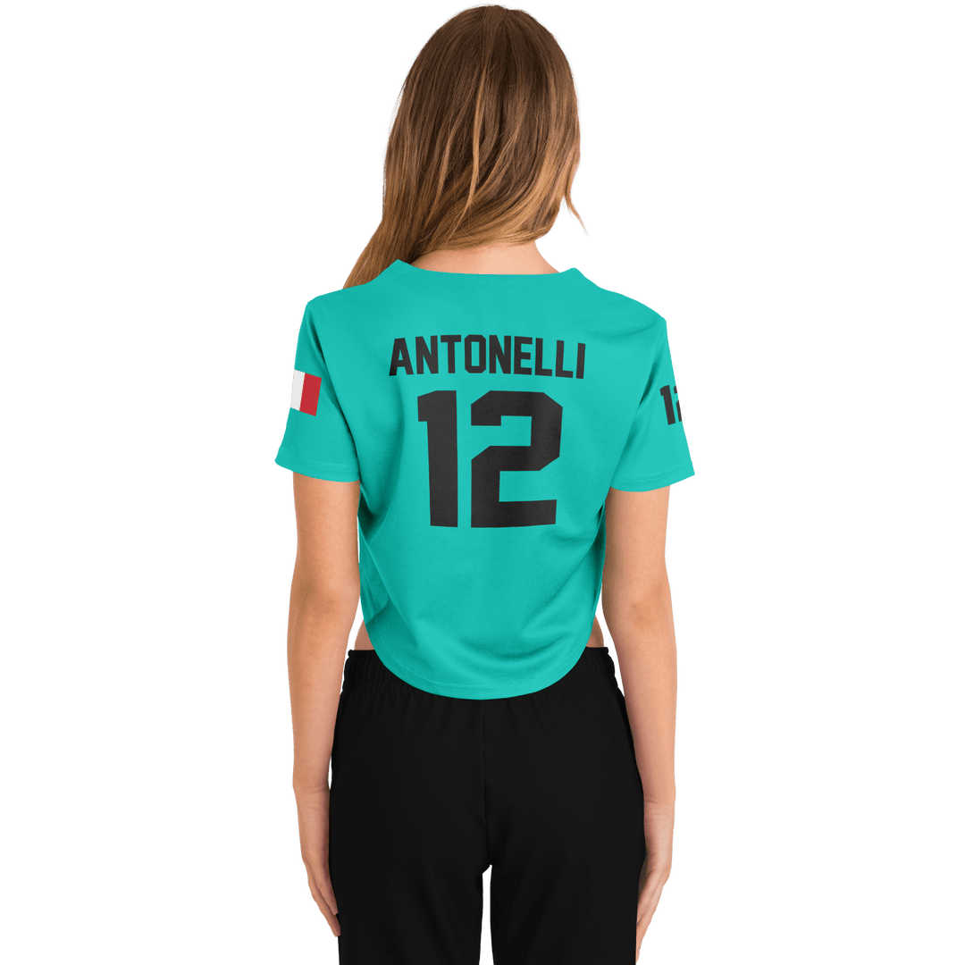 Antonelli - Teal Home Jersey Crop Top - Furious Motorsport