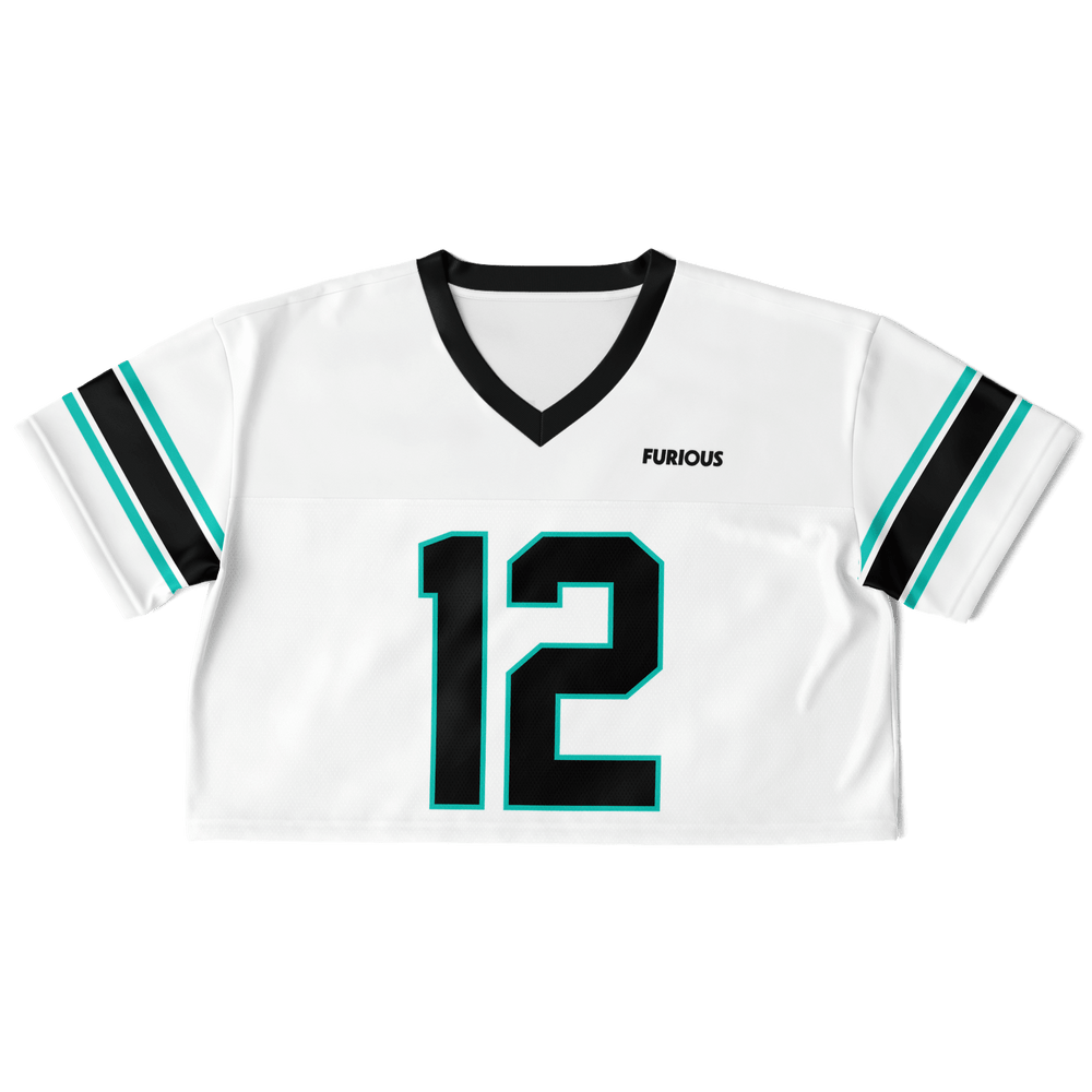 Antonelli - White Alternate Crop Top Football Jersey - Furious Motorsport