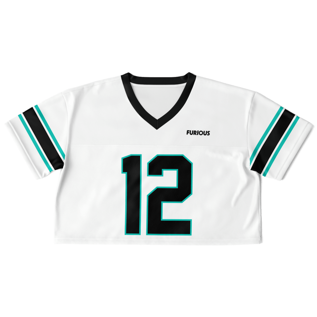 Antonelli - White Alternate Crop Top Football Jersey - Furious Motorsport