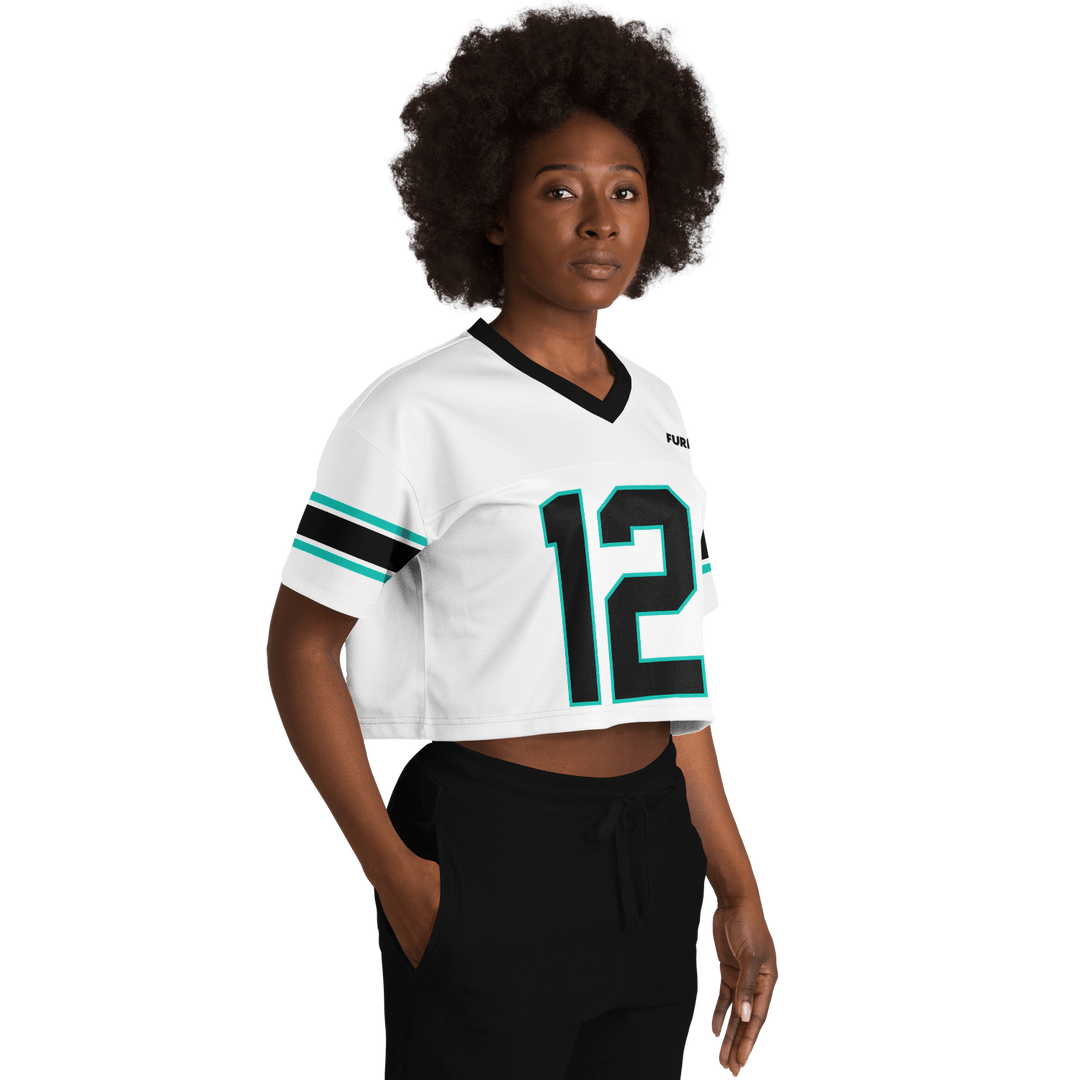 Antonelli - White Alternate Crop Top Football Jersey - Furious Motorsport