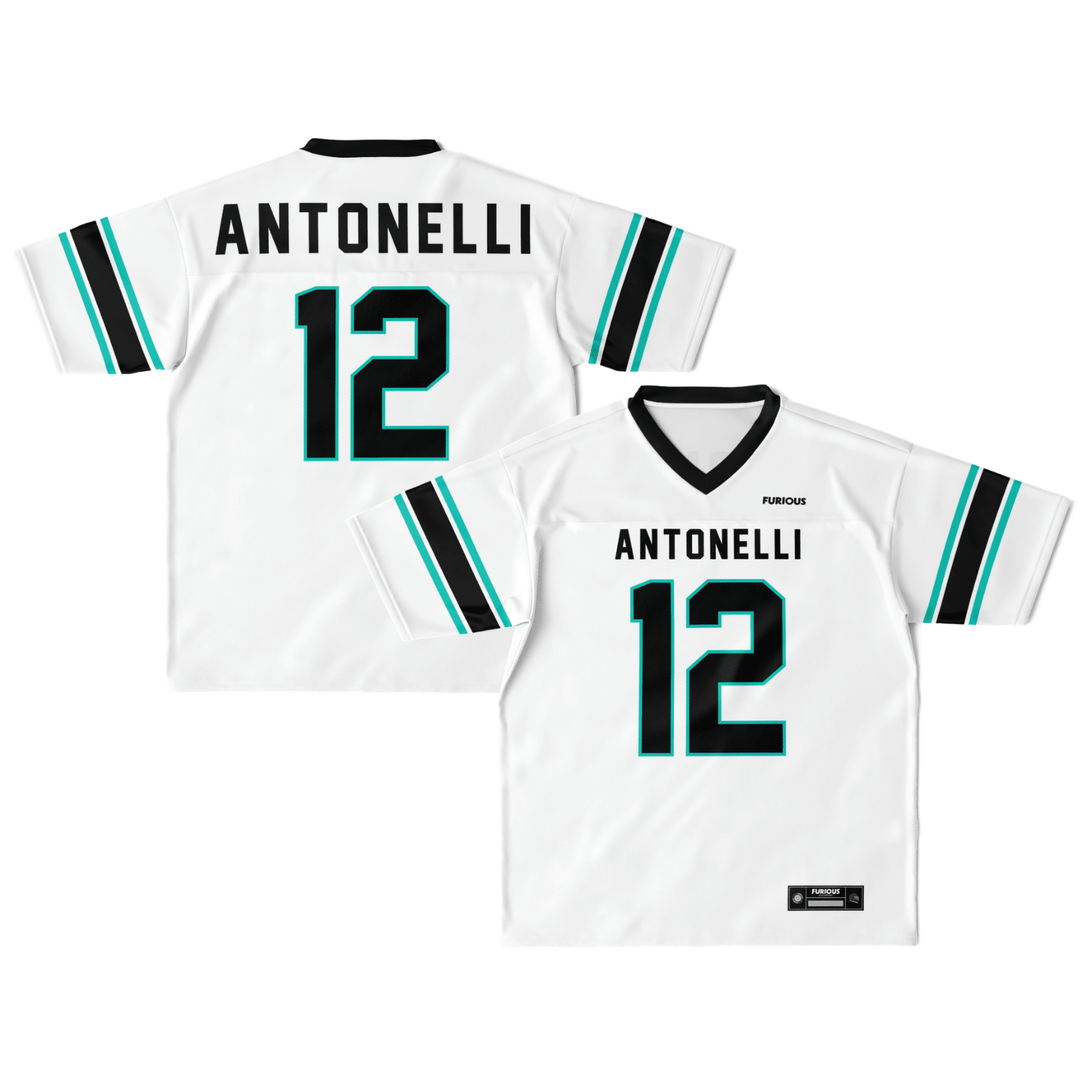 Antonelli - White Alternate Football Jersey - Furious Motorsport