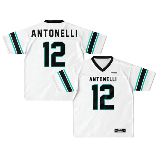 Antonelli - White Alternate Football Jersey - Furious Motorsport
