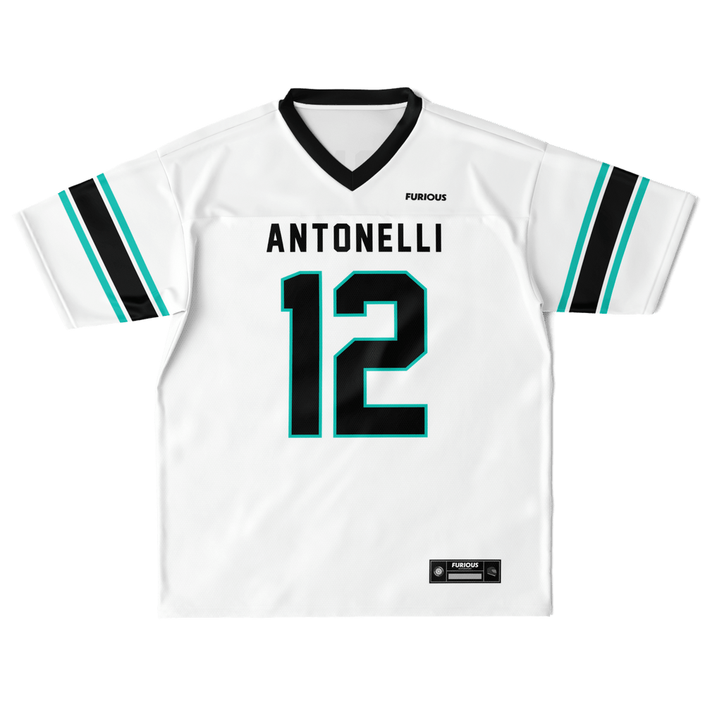 Antonelli - White Alternate Football Jersey - Furious Motorsport
