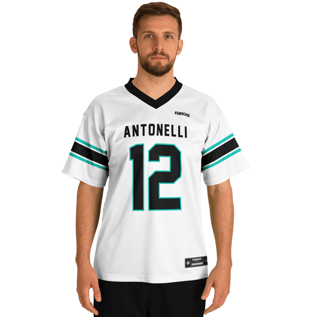 Antonelli - White Alternate Football Jersey - Furious Motorsport
