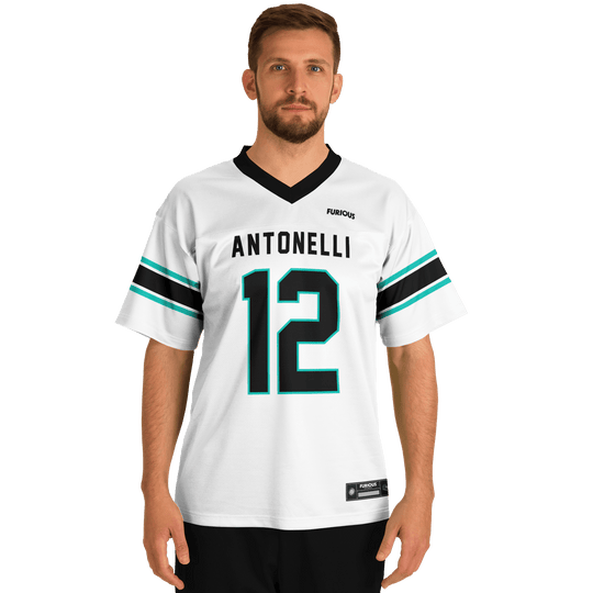 Antonelli - White Alternate Football Jersey - Furious Motorsport