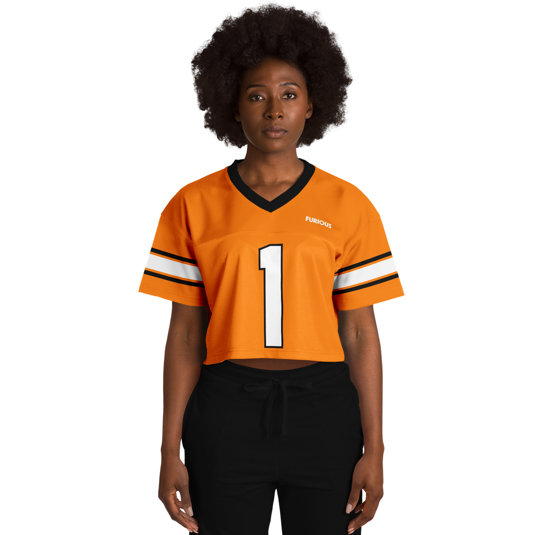 Norris - Papaya Alternate Crop Top Football Jersey