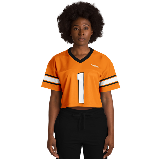 Norris - Papaya Alternate Crop Top Football Jersey