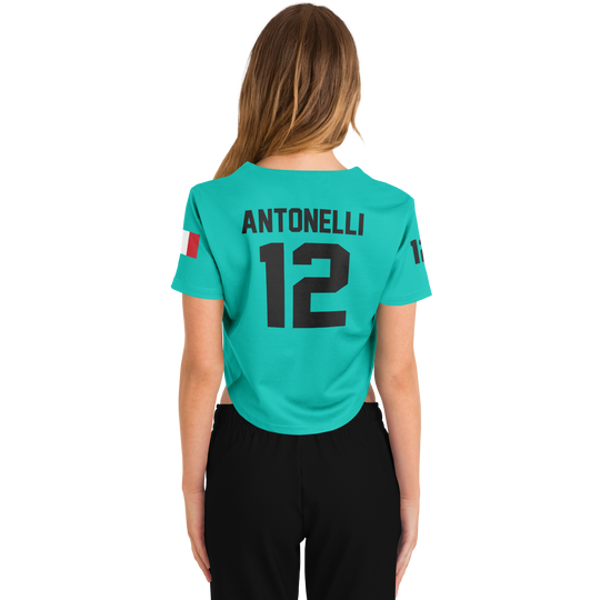 Antonelli - Teal Home Jersey Crop Top