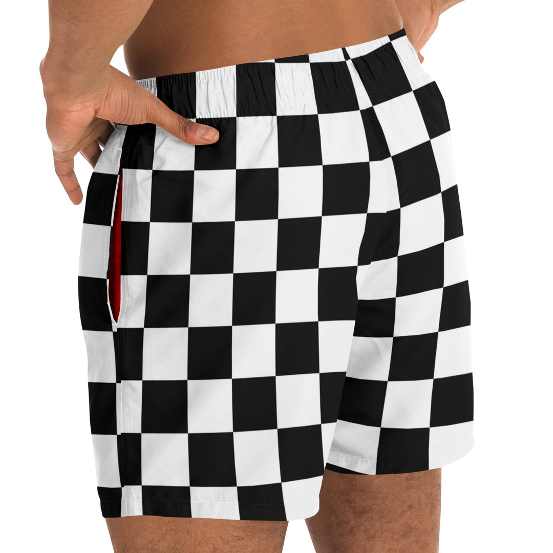 Chequered Flag Swim Trunks (Clearance) - Furious Motorsport