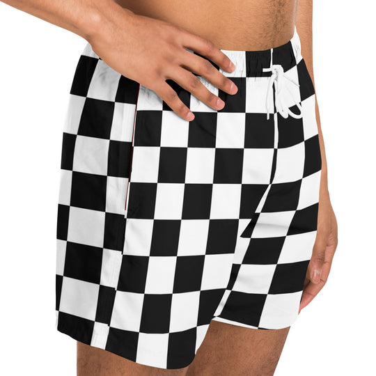 Chequered Flag Swim Trunks (Clearance) - Furious Motorsport