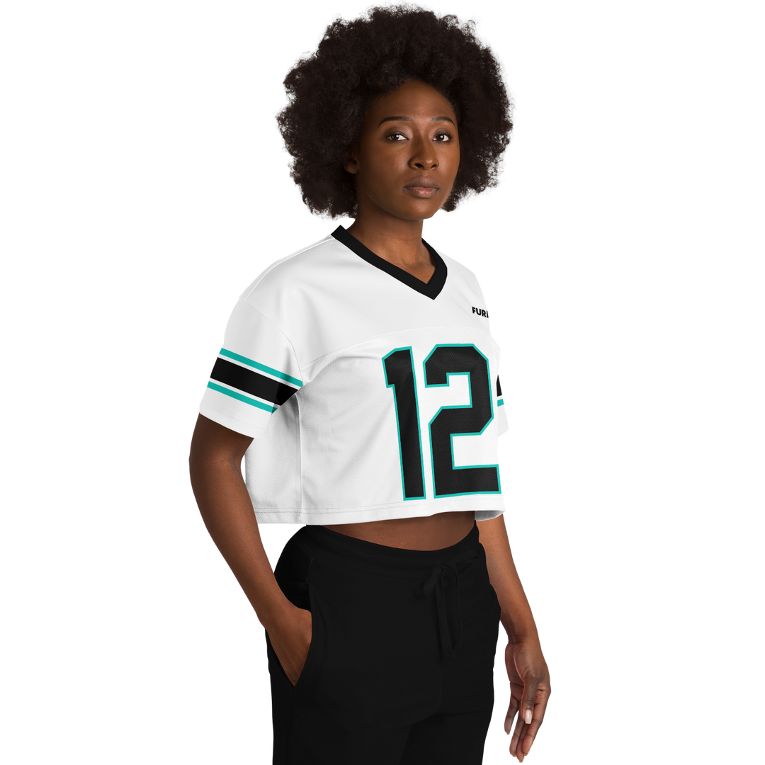 Antonelli - White Alternate Crop Top Football Jersey