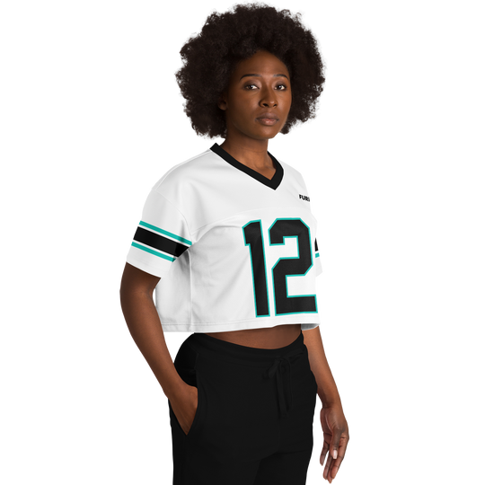 Antonelli - White Alternate Crop Top Football Jersey