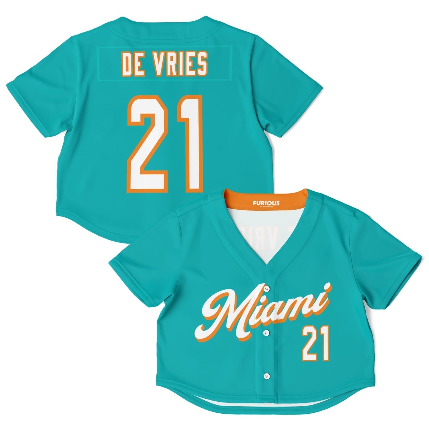 De Vries - (305) Crop Top Jersey (Clearance) - Furious Motorsport