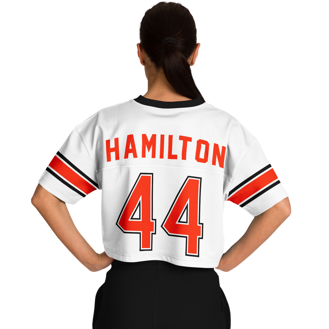 Hamilton - White Alternate Football Crop Top Jersey