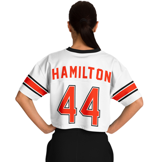 Hamilton - White Alternate Football Crop Top Jersey