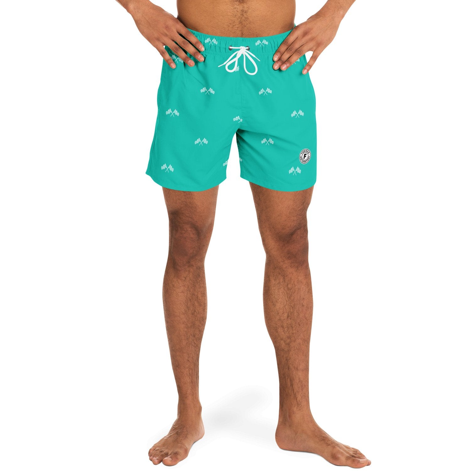 Final Lap Swim Trunks Teal