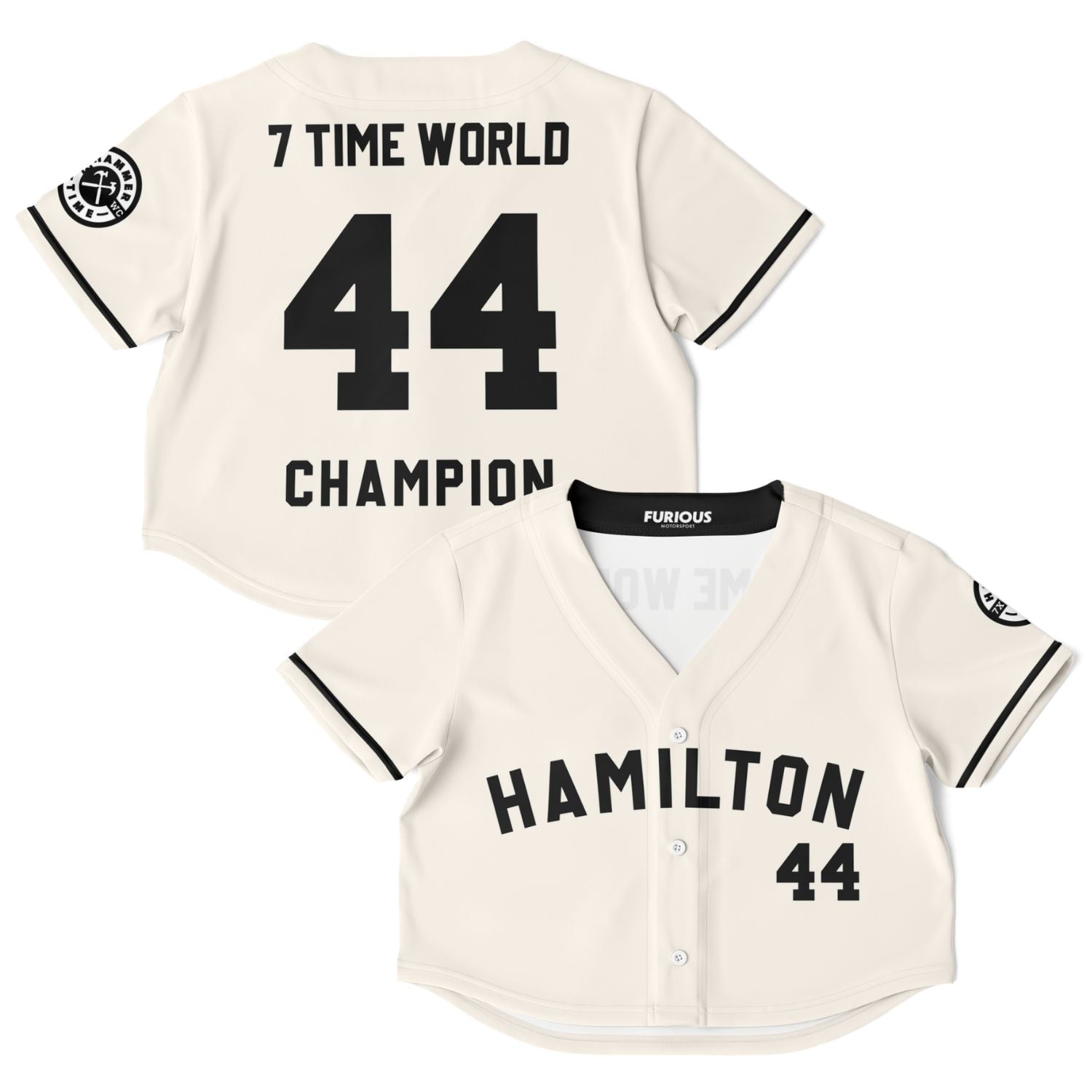 Hamilton Off White Champion Crop Top Jersey