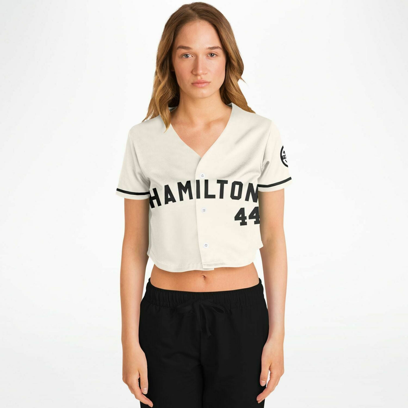 Hamilton -Off-White Champion Crop Top Jersey (Clearance) - Furious Motorsport