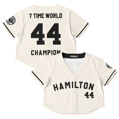 Hamilton -Off-White Champion Crop Top Jersey (Clearance) - Furious Motorsport