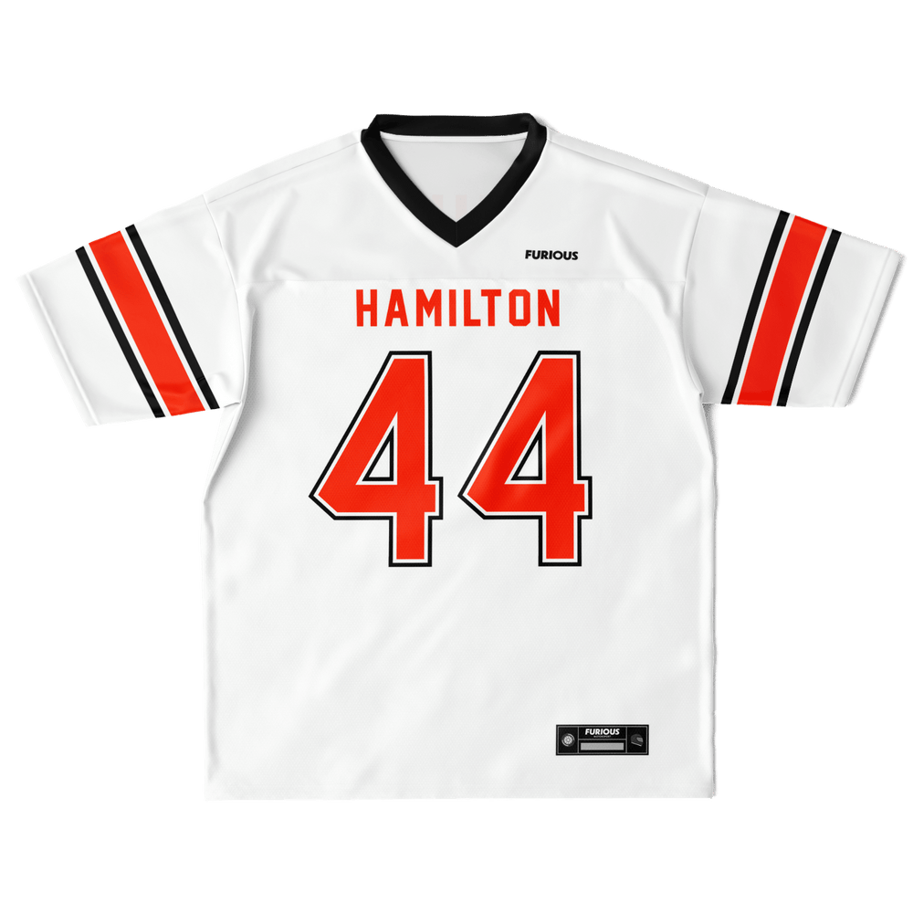 Hamilton - White Alternate Football Jersey - Furious Motorsport