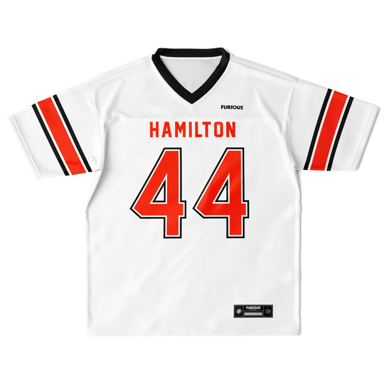 Hamilton - White Alternate Football Jersey - Furious Motorsport