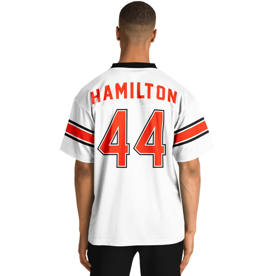 Hamilton - White Alternate Football Jersey - Furious Motorsport