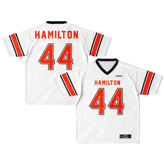 Hamilton - White Alternate Football Jersey - Furious Motorsport