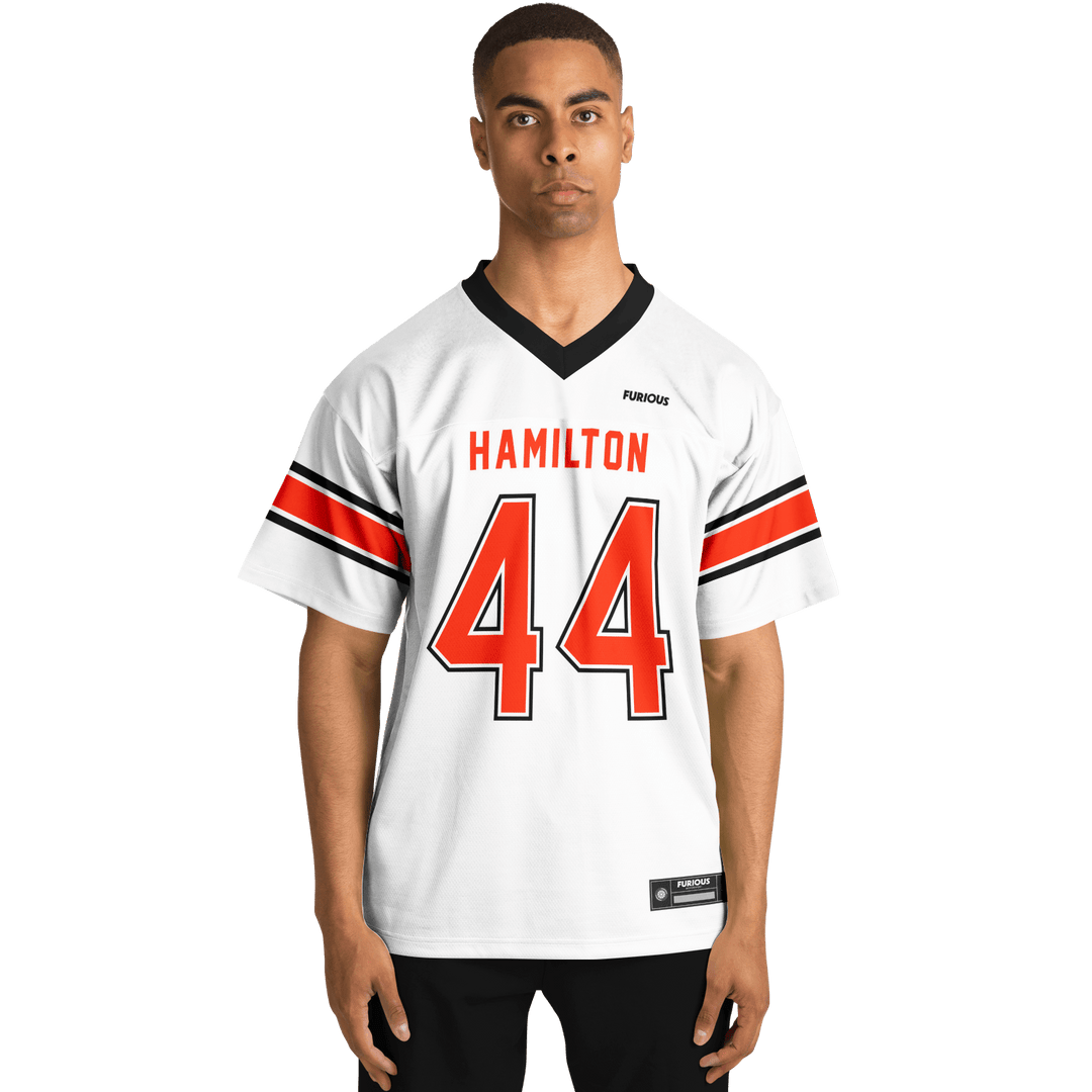 Hamilton - White Alternate Football Jersey - Furious Motorsport